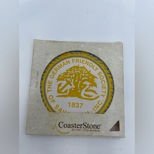 Yellow and Blue Decorative Coaster